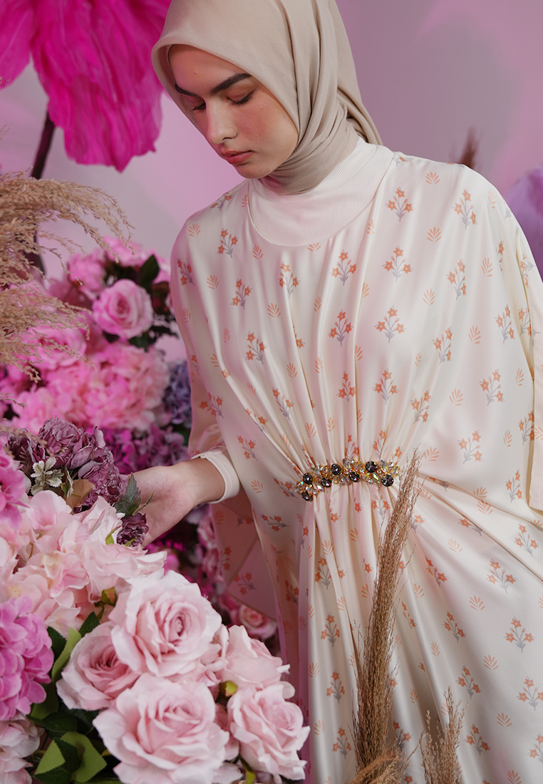 Hardware Clothing Dress Wanita KAFTAN MAXI DRESS FLOWER