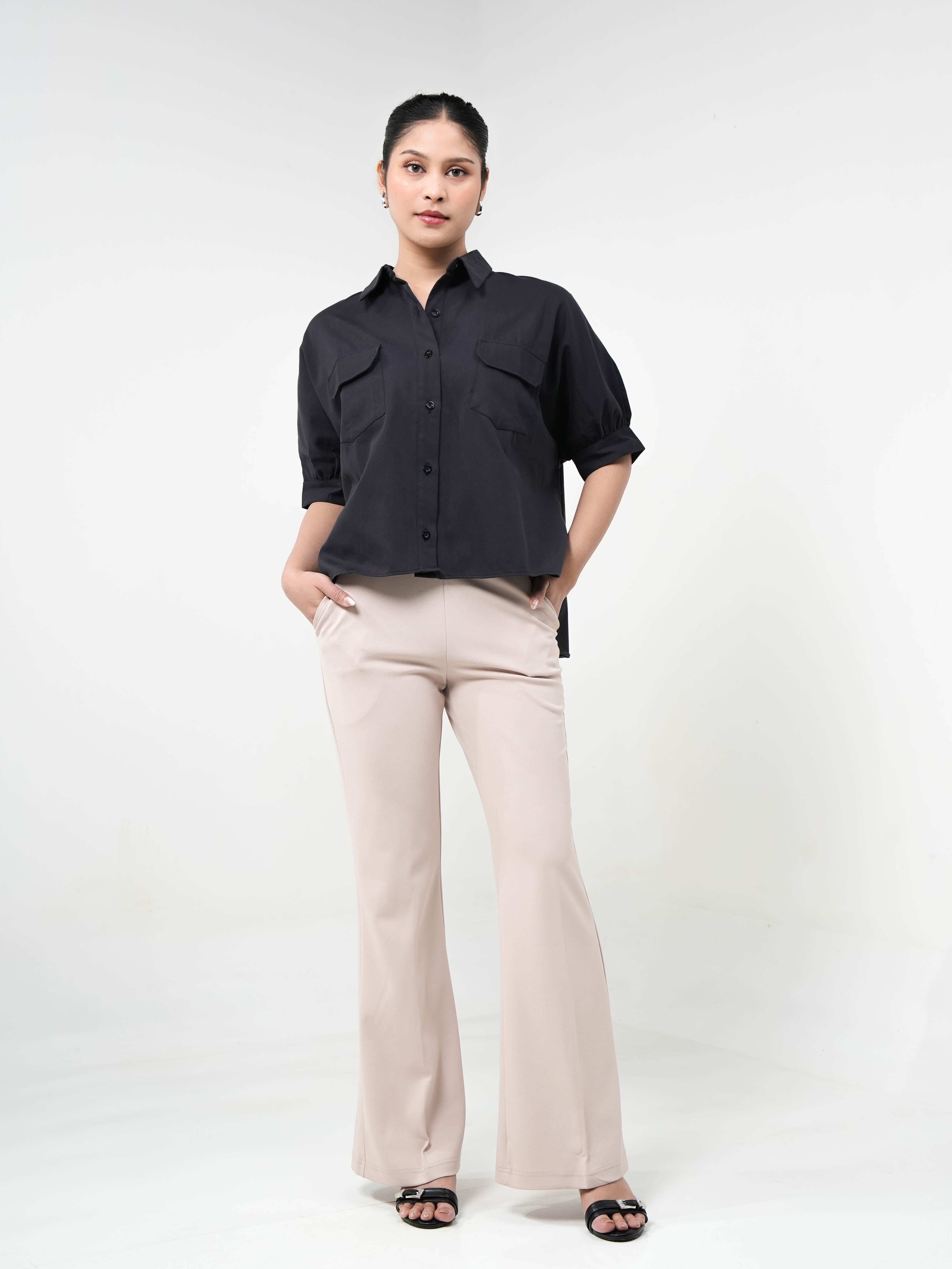 Hardware Clothing Celana Panjang Wanita Hardware Scuba Fit And Flare — Mood Palette Series