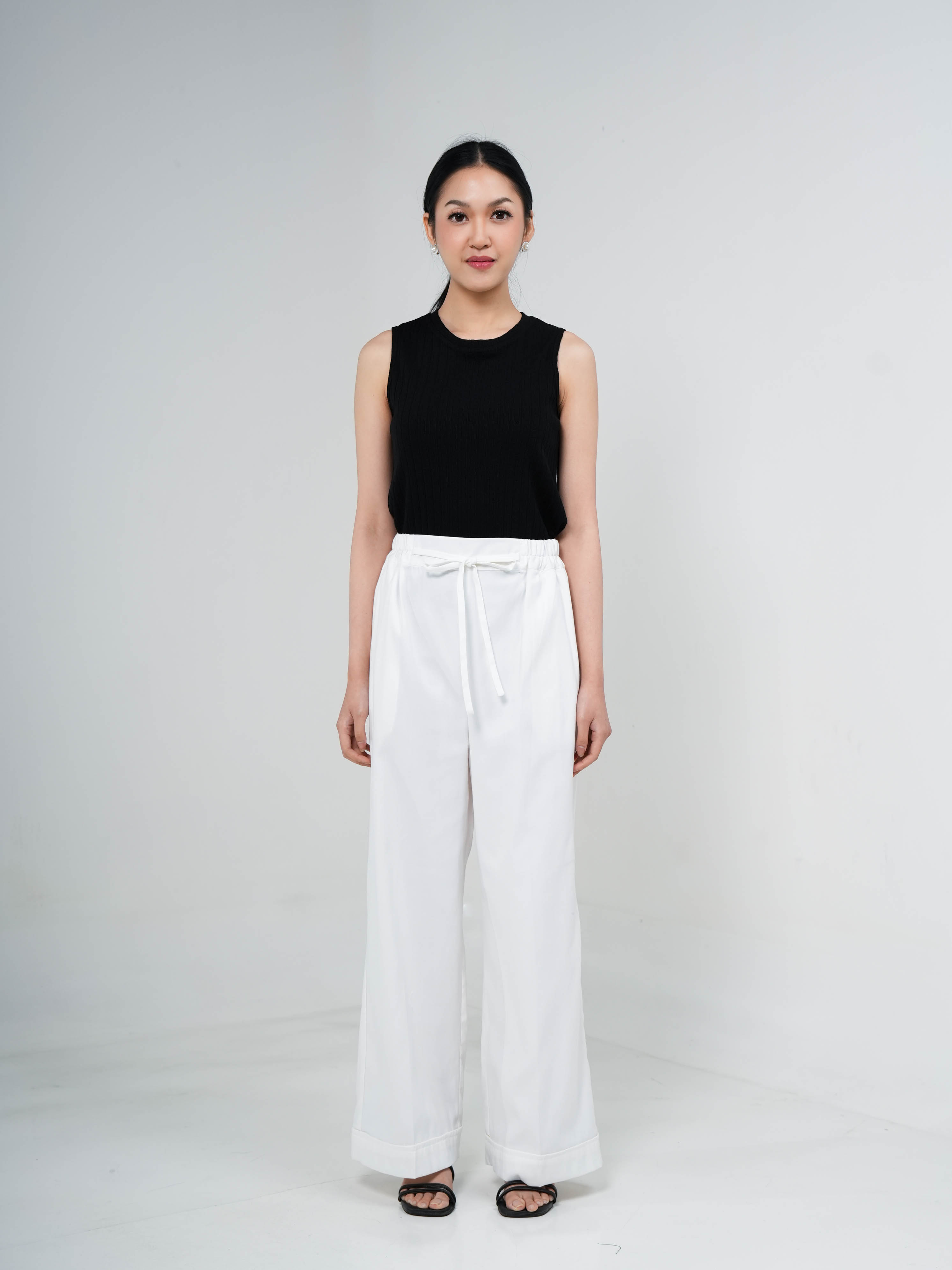 Hardware Clothing Celana Panjang Wanita WIDE LEG PANTS RAWSTRING