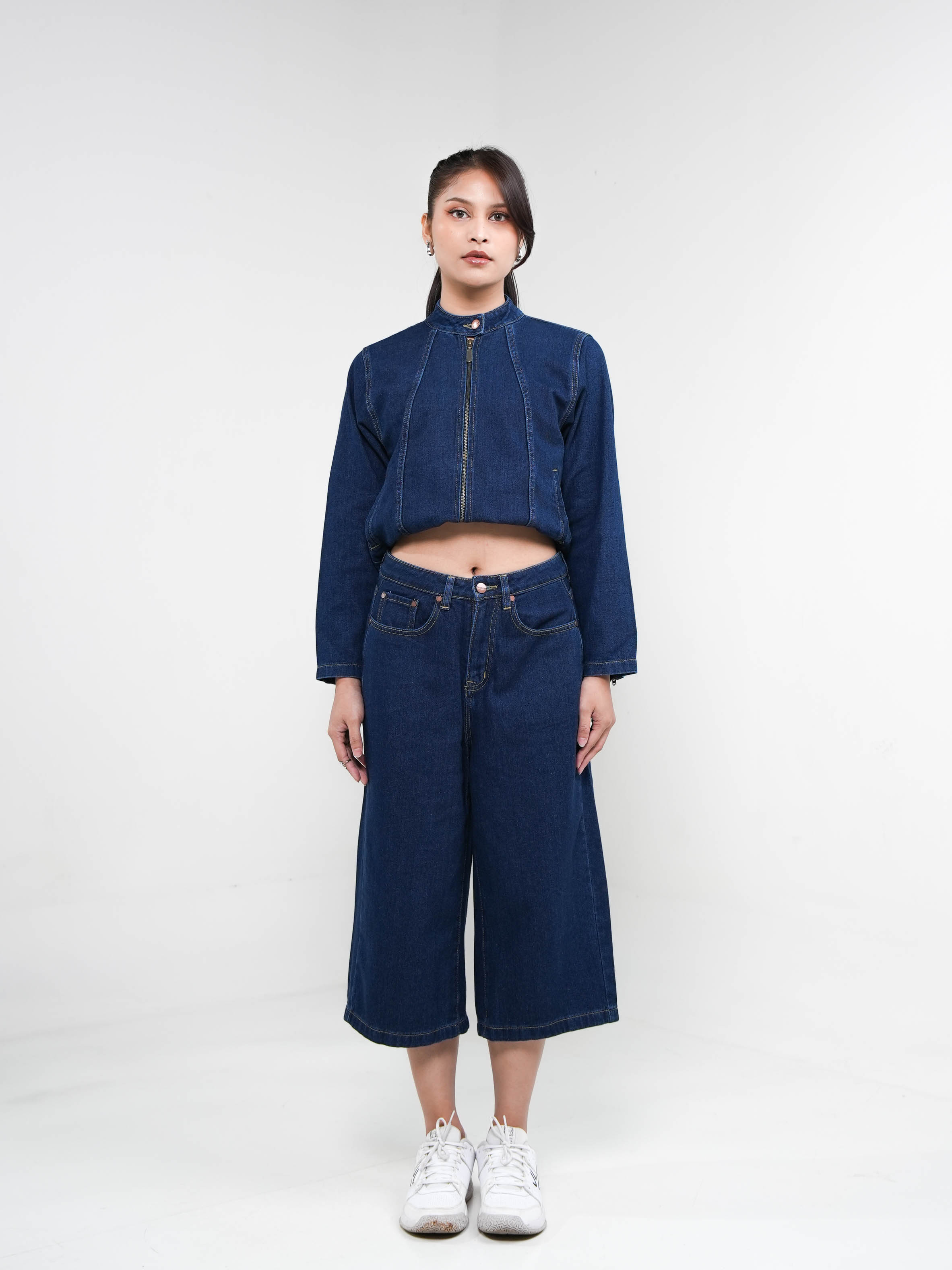 Hardware Clothing Bawahan Celana Panjang Jeans Wanita WIDE LEG CULOTTE DENIM