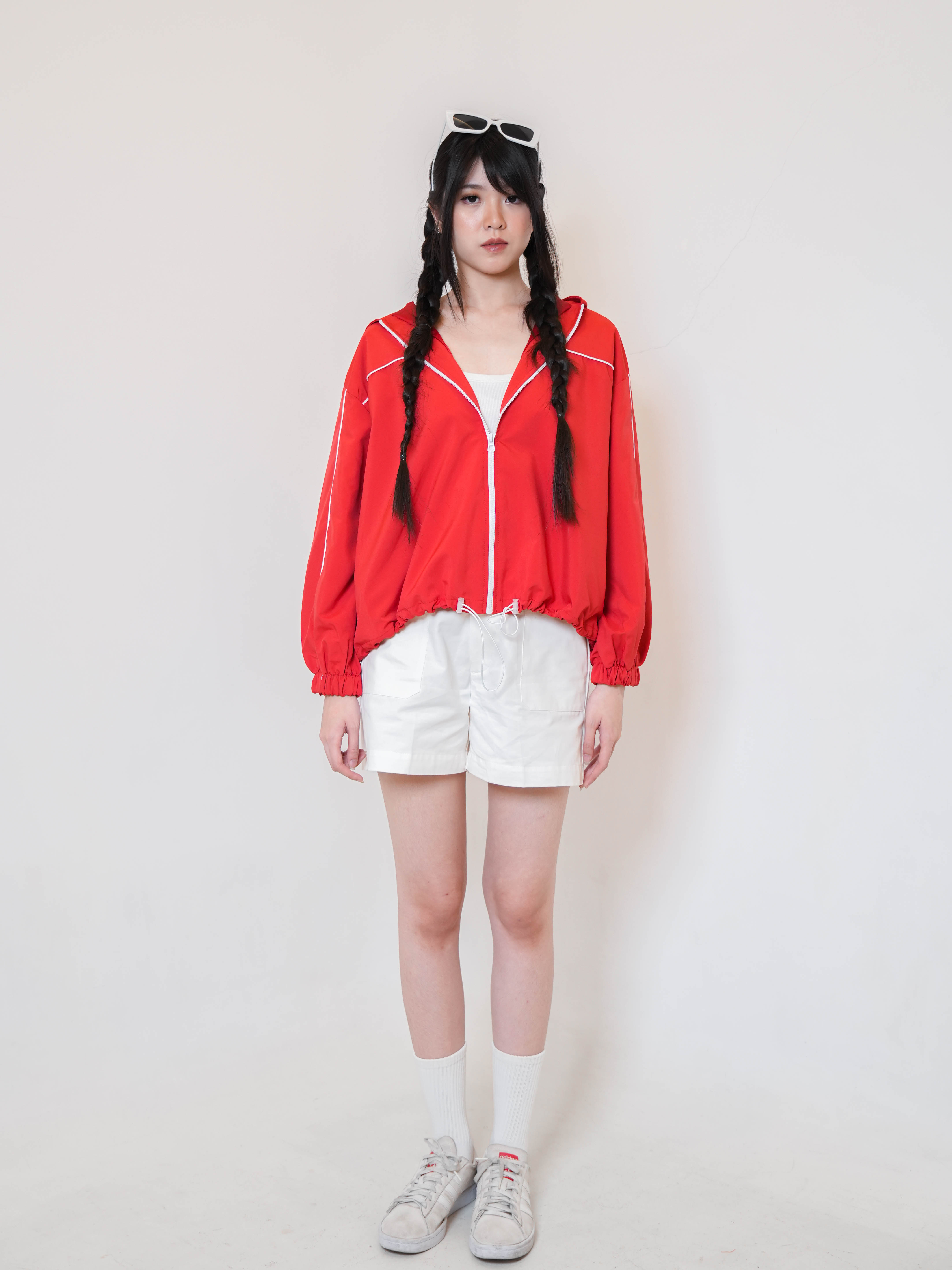 Hardware Clothing Atasan Jaket Lengan Panjang Wanita CURVE REGLAN SLEEVE JACKET HIGHNECK