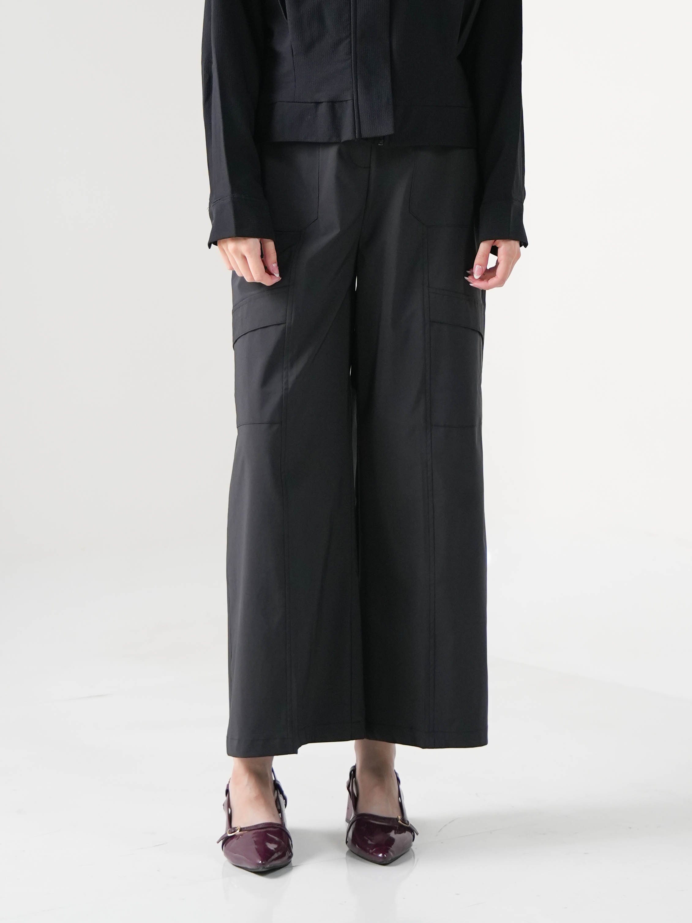 Hardware Clothing Bawahan Celana Panjang Wanita Cargo Pants Wide Leg